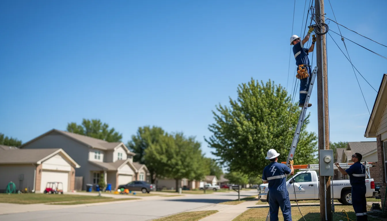 Residential electrician providing installation services in Hazel Hurst, PA